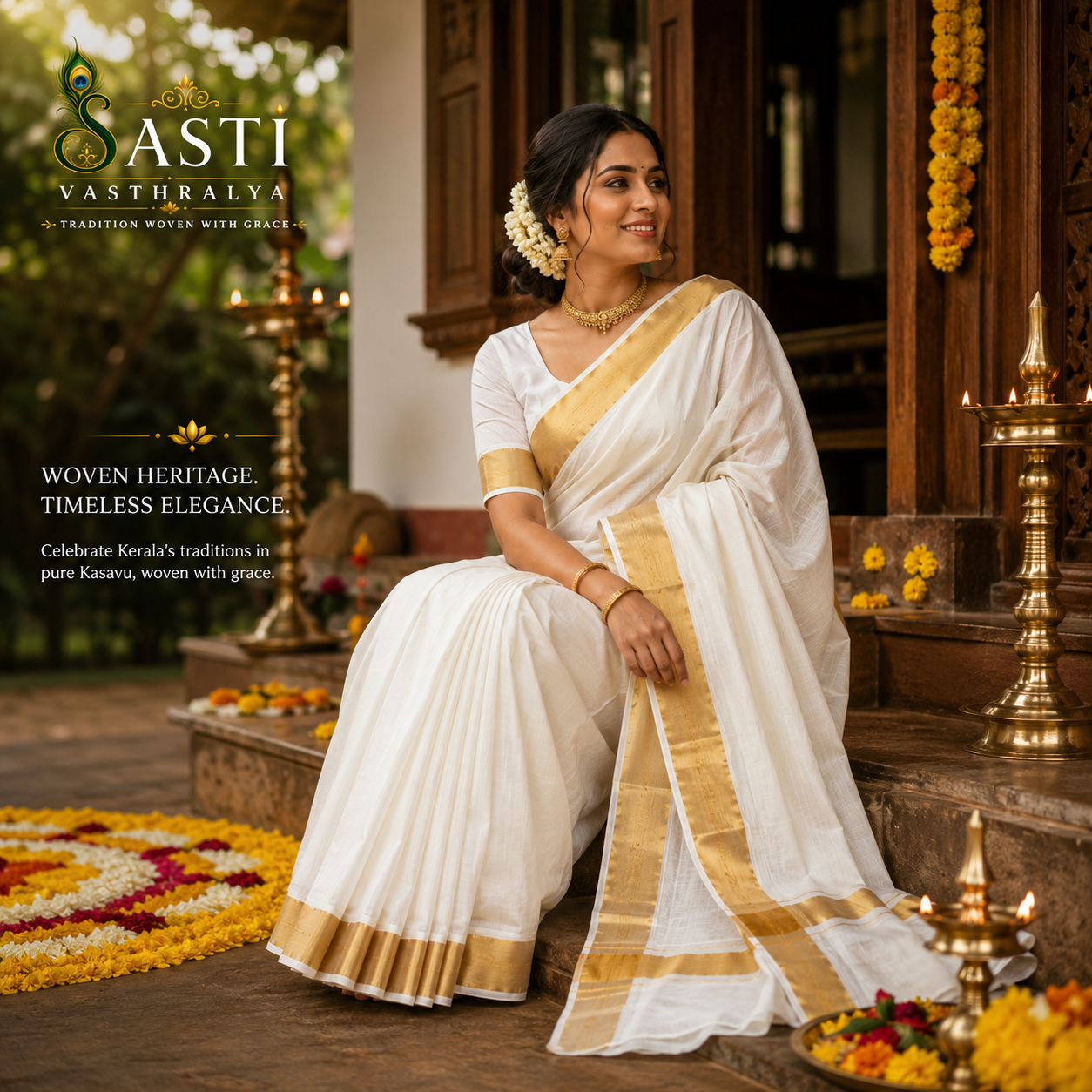 Onam Kasavu Saree Collection